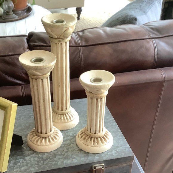Modern farmhouse bundle of 3 candleholders ❤️❤️❤️❤️ - Picture 3 of 7